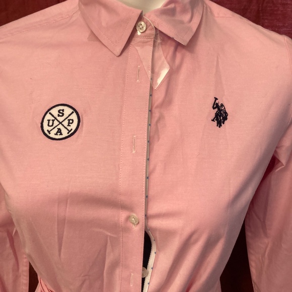 LAST CHANCE! American Polo Association Long-Sleeve Shirt Dress - Picture 4 of 8